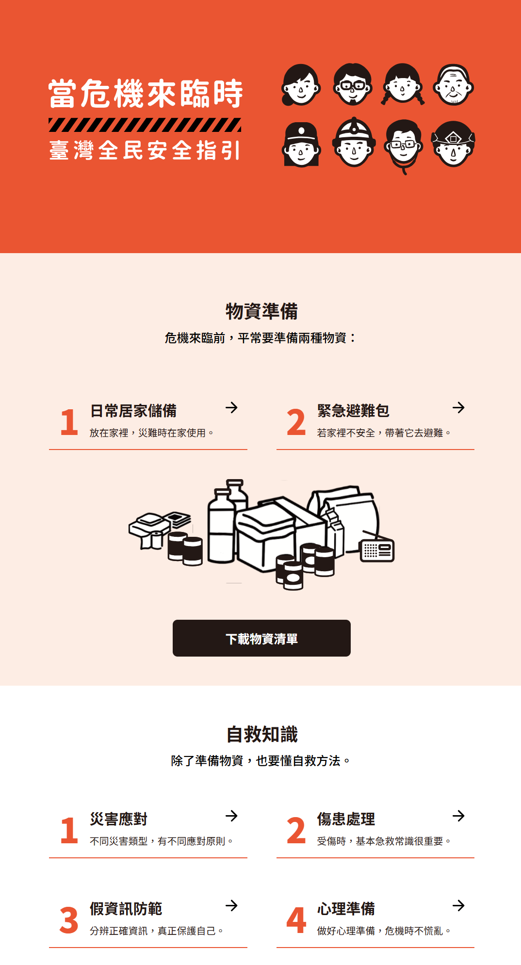 當危機來臨時：臺灣全民安全指引